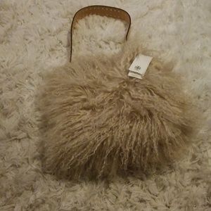 Tory Burch Sawyer fur small shoulder bag